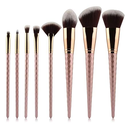 8 Pcs Diamond Unicorn Handle Makeup Brush Set