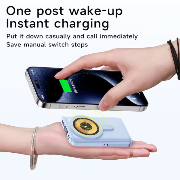 Wireless Charger Magnetic & Built-in Cables 66w Fast Charging Portable Power Bank 10000mah (random Color)