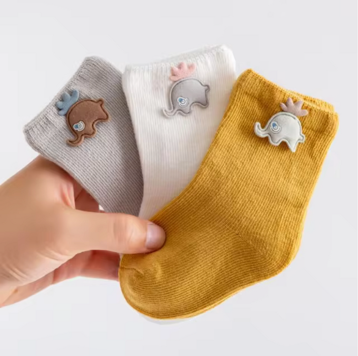 3 Pairs Baby Socks Newborn Baby