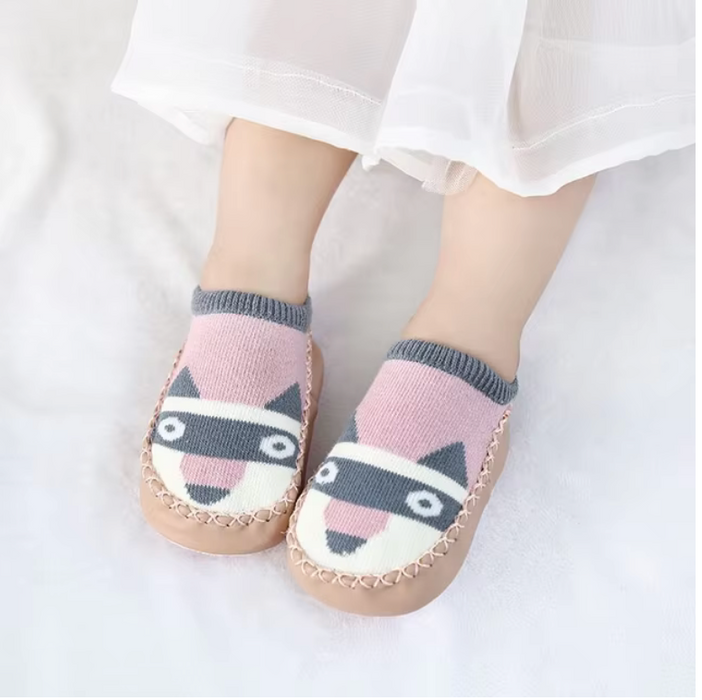 Baby Socks Slippers With Rubber Soles