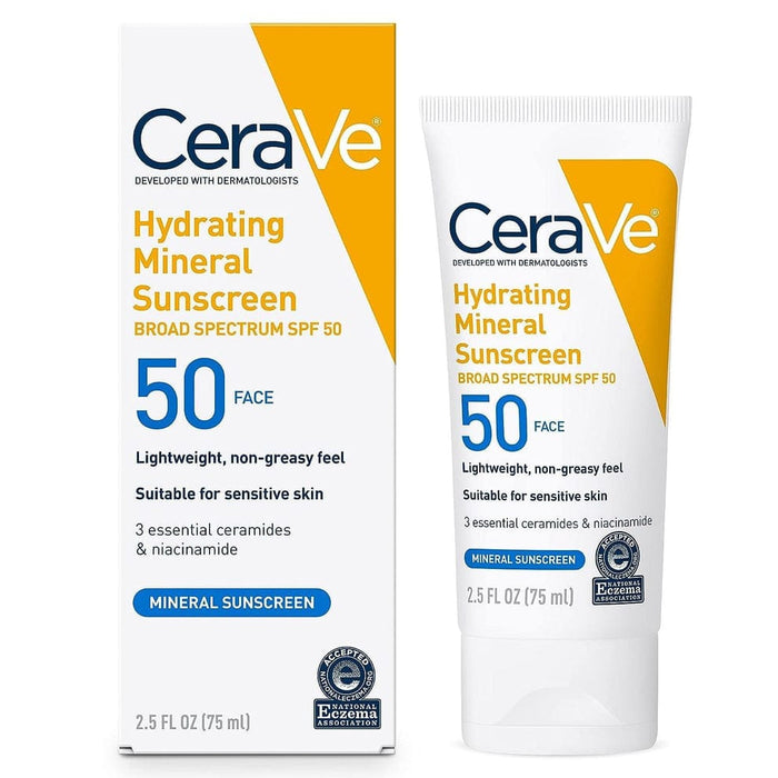 Cerave Hydrating Mineral Sunscreen Spf 50 -100 Ml – Cerave Hydrating Sunblock