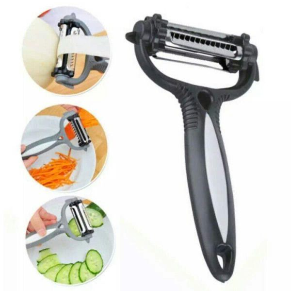 3 In 1 Fruit Vegetable Peeler Amazing 3 In 1 Blade, Just Click And Peel