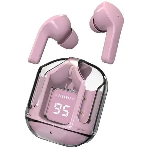 Air 31 Earbuds Wireless Crystal Transparent Body | Air 31 Bluetooth Ear Bud Tws Wireless Bluetooth 5.3 ( With Pouch )