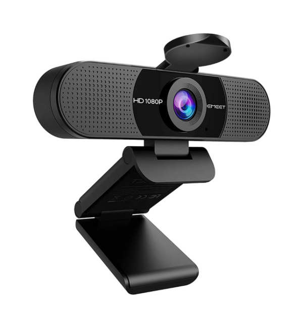 C960 Emeet 1080p Webcam With Microphone, Web Camera, 2 Mics Streaming Webcam With Privacy Cover, 90°view Computer Camera, Plug & Play Usb Webcam For Calls/ Conference