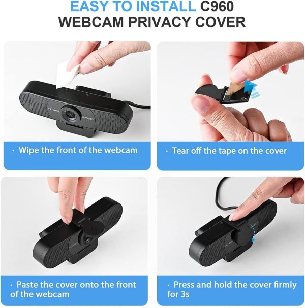 C960 Emeet 1080p Webcam With Microphone, Web Camera, 2 Mics Streaming Webcam With Privacy Cover, 90°view Computer Camera, Plug & Play Usb Webcam For Calls/ Conference