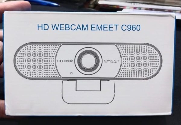 C960 Emeet 1080p Webcam With Microphone, Web Camera, 2 Mics Streaming Webcam With Privacy Cover, 90°view Computer Camera, Plug & Play Usb Webcam For Calls/ Conference