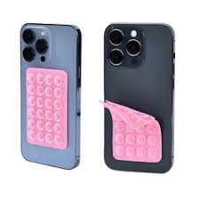 Square Double Side Suction Cups Cell Phone Holder Universal Bubble Gripper Silicone Pad (random Colour)