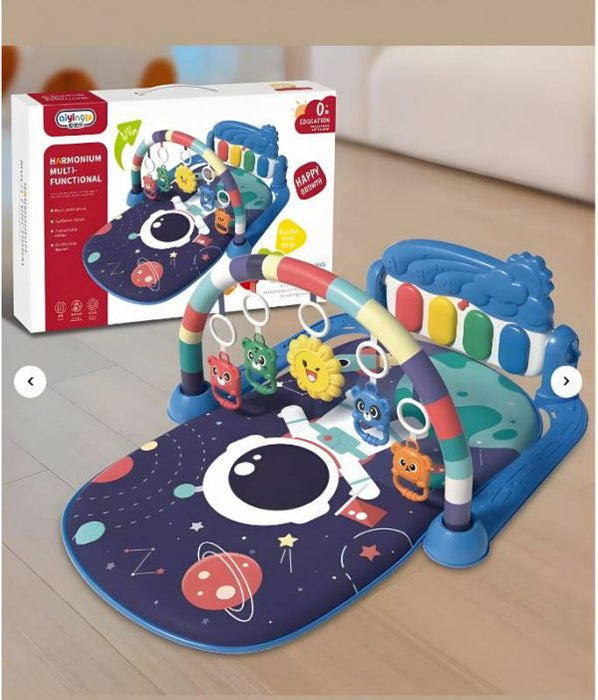 Kids Musical Piano Gym Mat With Music & Lights – (imported) (random Color)