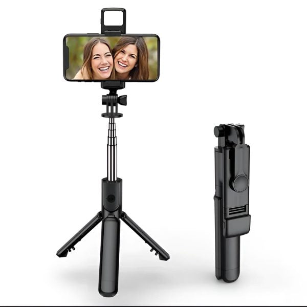 R1s Selfie Stick With Tripod | Bluetooth Foldable Selfie Rod For Phone Action Camera Iphone ﻿