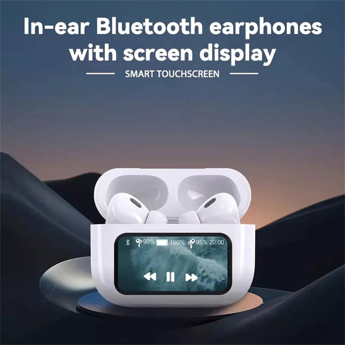 V20 Touch Screen Lcd Earbuds With Touch Screen Wireless Earphones Random Color