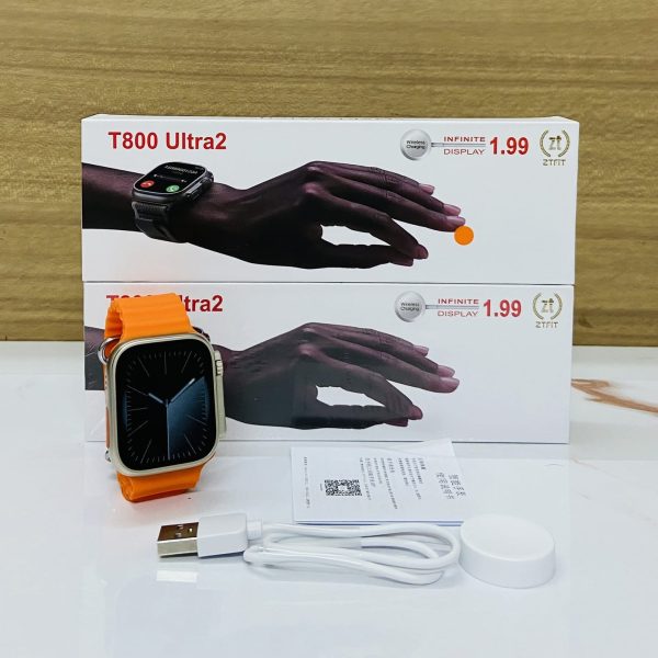 T800 Ultra 2 Smart Watch Big Display 1.99inch Bluetooth Calling Smart Watch