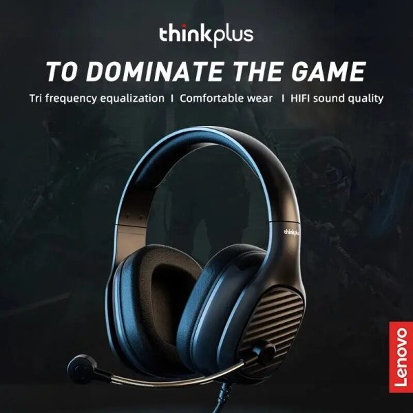 Think Plus Headphones G40-a Pro | Lenovo G40-a Pro Headphones | Wired Headphone With Mic | Best Quality Headset ( Random Color )